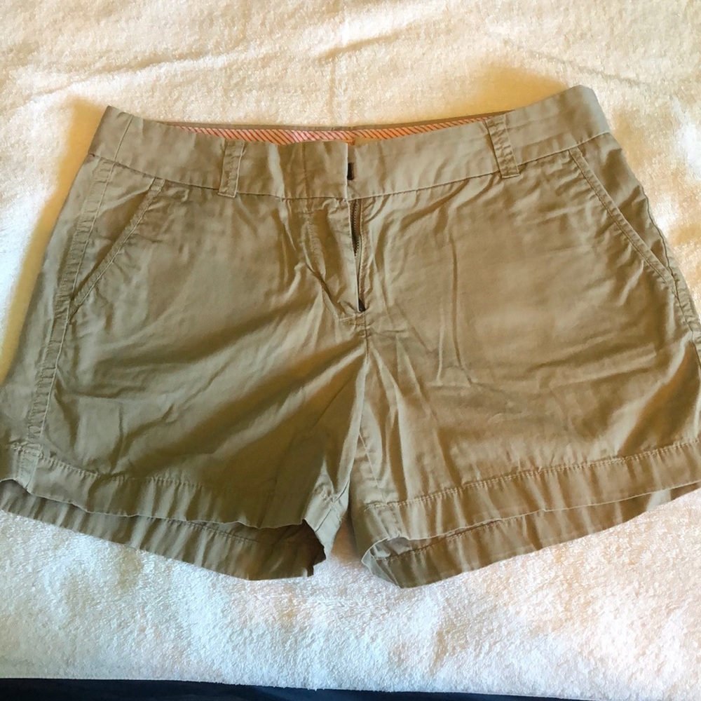 Tan J.Crew shorts
